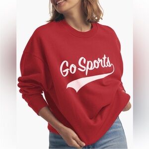 Favorite Daughter Go Sports Sweatshirt in Red